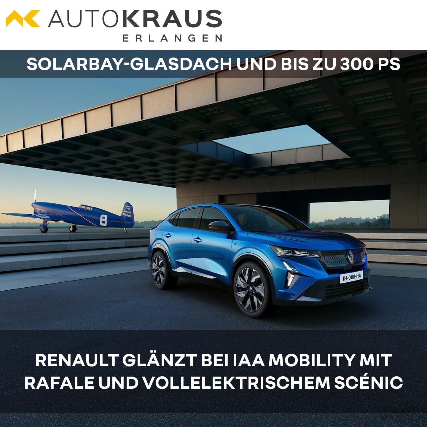 Renault glänzt bei IAA Mobility mit Rafale und vollelektrischem Scénic